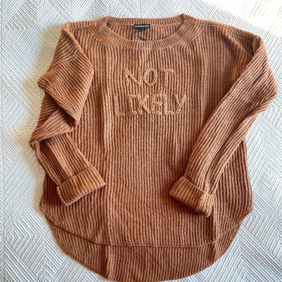 NWT Express “Not Likely” Sweater - Picture 4 of 7